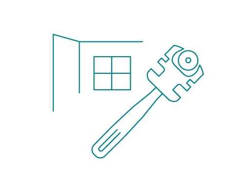 icon-handwerk icon-von-einem-glasschneider-und-innenraum-mit-fenster